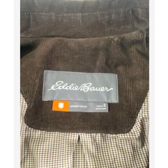 Eddie Bauer Waxed Cotton Chore Jacket – Belted Field Coat Workwear Preppy Small - Picture 2 of 5